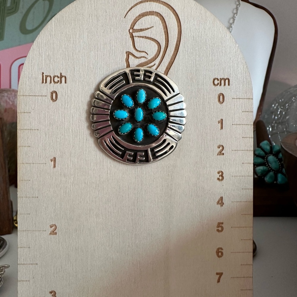 Rosco Scott Turquoise Sterling Silver Earrings